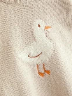 Canard gris - Ensemble haut et bas JoJo Maman Bébé en maille