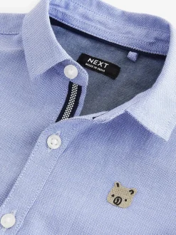 Caractère bleu - Chemise Oxford à manches longues (3mths-7yrs)