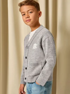 Cardigan décontracté en laine Blend avec Monogram Reiss Norris