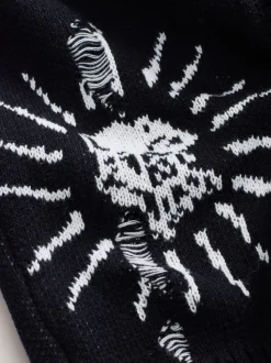 Cardigan smALLSAINTS en maille vieillie à motif graphique