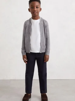 Cardigan zippé Reiss Clifford en laine