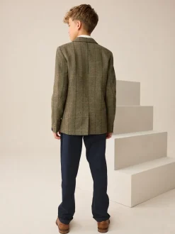 Carreaux vert/marron - Blazer (3-16ans)