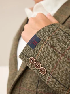 Carreaux vert/marron - Blazer (3-16ans)