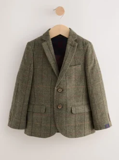 Carreaux vert/marron - Blazer (3-16ans)