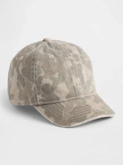 Casquette de baseball Gap en coton camouflage