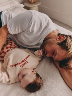 Casse-cœur neutre/rouge - Ensemble Sweat-shirt et Leggings bébé (0mois-2ans)