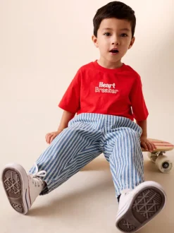 Casse-cœur Rouge - T-shirt de Saint-Valentin à manches courtes (3mois à7ans)