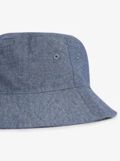 Chambray bleu - Chapeau baquet (3mths-16yrs)