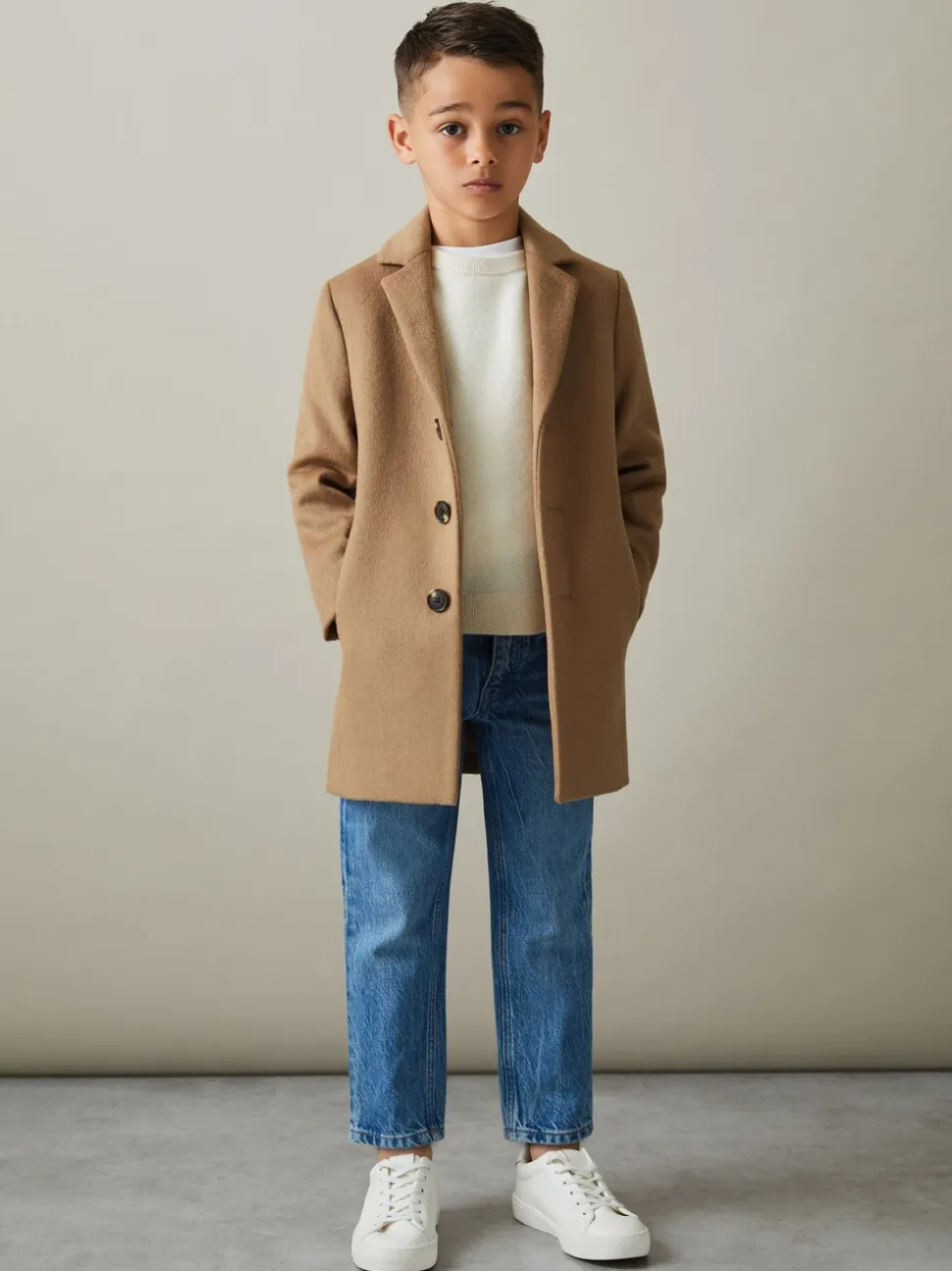 chameau - Pardessus à boutonnage simple Reiss Gable