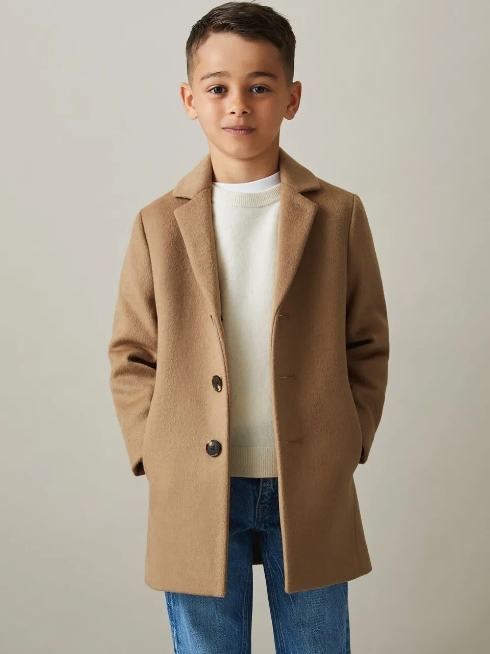 chameau - Pardessus à boutonnage simple Reiss Gable