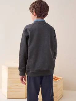 charbon de bois - Chandail scolaire à col roulé (3-17ans)