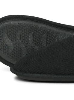 Chaussons JACK & JONES Junior Courdroy Mule noirs