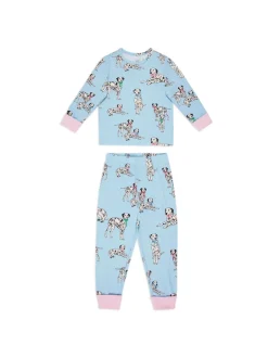 Chelsea Peers lot de deux Pyjamas longs imprimés chien / dalmatien Ensemble