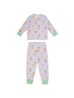 Chelsea Peers lot de deux Pyjamas longs imprimés chien / dalmatien Ensemble