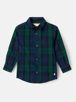 Chemise Angel & Rocket Abel à carreaux avec nœud cravate