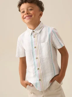 Chemise Angel & Rocket Cole à rayures en seersucker