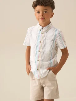 Chemise Angel & Rocket Cole à rayures en seersucker