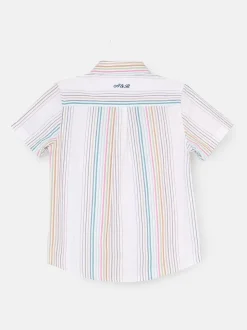 Chemise Angel & Rocket Cole à rayures en seersucker