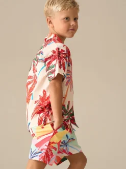 Chemise Angel & Rocket Tyler Bright Palm à manches courtes