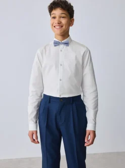 Chemise Baker by Ted Baker blanche à manches longues avec Nœud Cravate