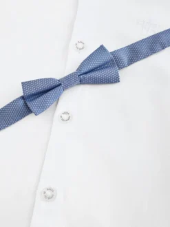 Chemise Baker by Ted Baker blanche à manches longues avec Nœud Cravate