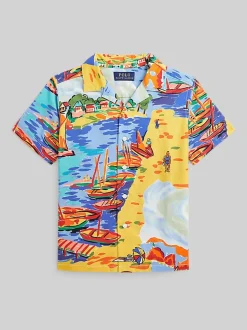 Chemise de villégiature Polo Ralph Lauren à col cubain à motifs