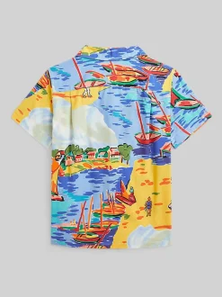 Chemise de villégiature Polo Ralph Lauren à col cubain à motifs