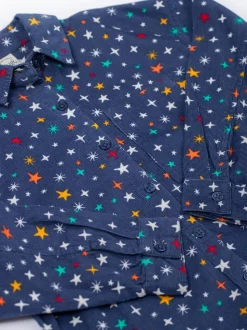 Chemise Frugi Jenson bleue