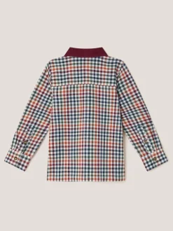 Chemise Monsoon vichy à col en velours côtelé