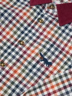 Chemise Monsoon vichy à col en velours côtelé