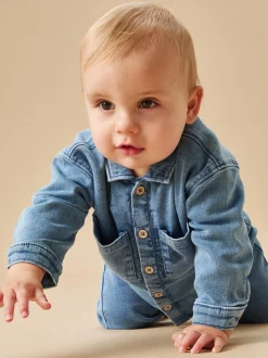 Chemise MORI en denim extensible