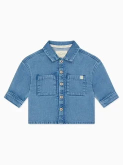 Chemise MORI en denim extensible