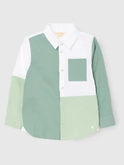 Chemise Oxford Angel & Rocket Jude color block