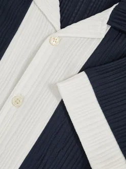 Chemise plissée color-block Reiss Armen