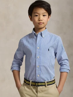 Chemise Polo Ralph Lauren rayée à logo en popeline