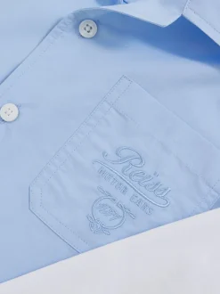 Chemise Reiss Grayson Motor Cars en coton à deux manches