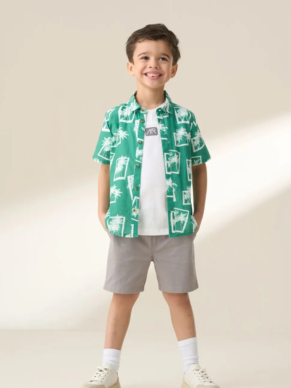 Chemises Angel & Rocket Jamie Palm Imprimé Resort 100% coton