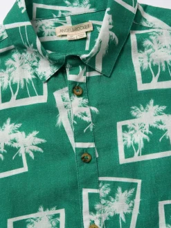 Chemises Angel & Rocket Jamie Palm Imprimé Resort 100% coton