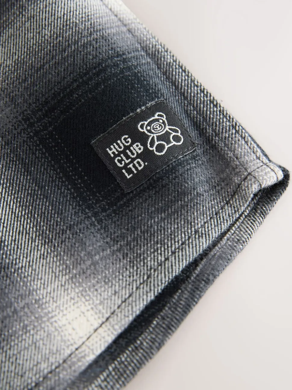 Chèque Mono Core - Chemise à carreaux avec col de baseball à manches longues (3mois7ans)