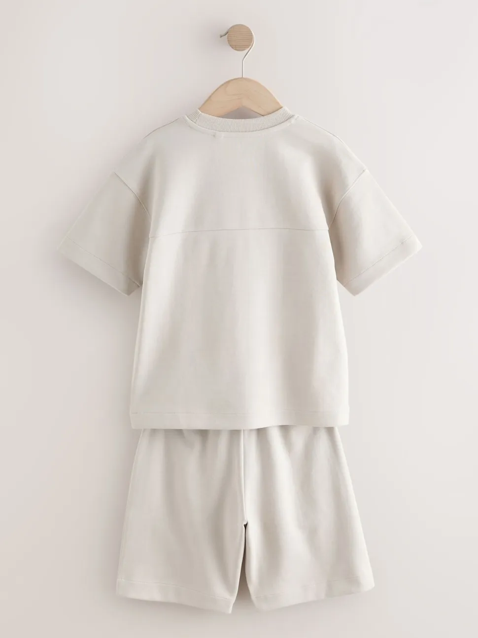 Ciment - Ensemble t-shirt et short épais décontracté (3-16ans)