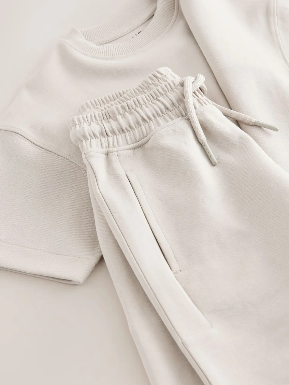 Ciment - Ensemble t-shirt et short épais décontracté (3-16ans)