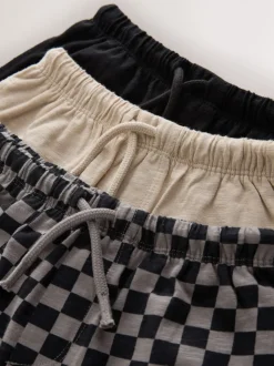 Ciment noir et damier - Pack de Joggings Rayure 3 (3mois-7ans)