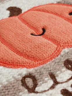 Citrouille neutre - Pull à col rond en maille d’Halloween (3mois à7ans)