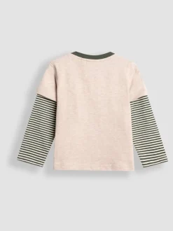 Club Nature des cubs sauvages - Haut JoJo Maman Bébé à motif appliqué