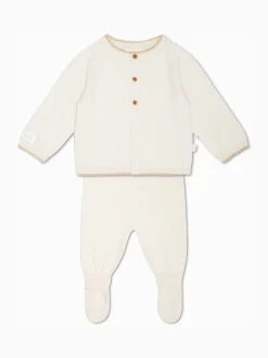 Coffret cadeau bébé MORI pull et legging en coton