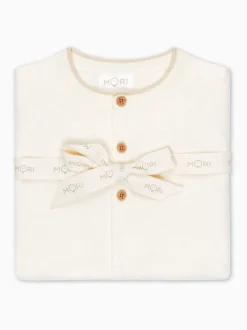 Coffret cadeau bébé MORI pull et legging en coton