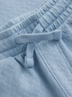 Col zippé bleu - Ensemble polos et shorts de manches (3mois-7ans)