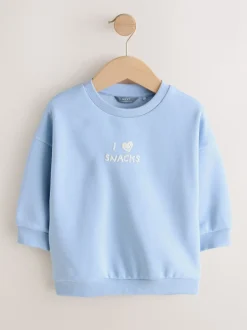 Collants bleus que j’aime - Sweat imprimé All-over Col rond (3mois -7ans)