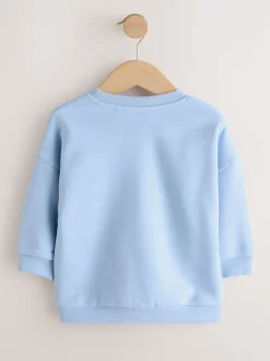 Collants bleus que j’aime - Sweat imprimé All-over Col rond (3mois -7ans)