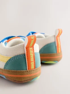 color block bleu - Baskets BÉBÉ à Fermeture par contact (0-2mois)